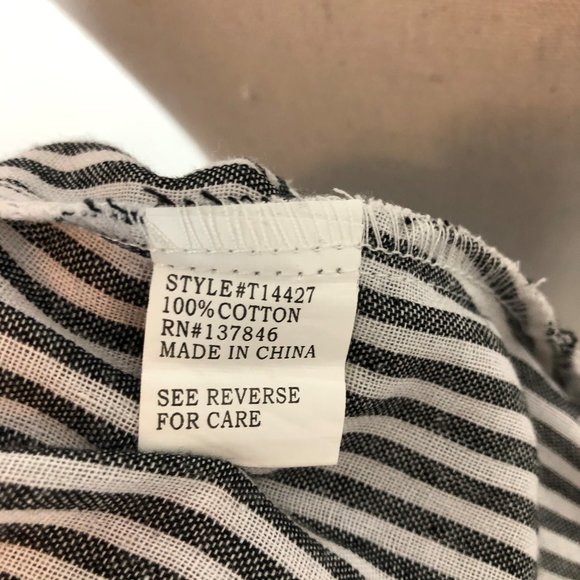 Kontrol striped top bell sleeves XL - Picture 4 of 8